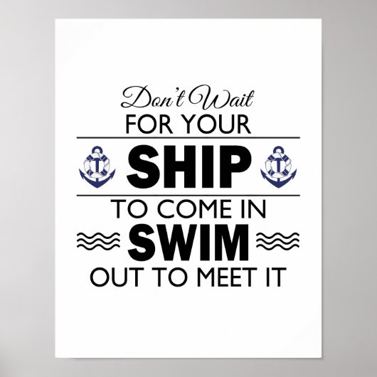 Wacht niet op je verzendkosten om in offerte te ko poster (Voorkant)