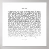 Wacht niet op Live Quote van A.W. Doys Poster (Voorkant)