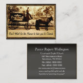 Wacht niet op Pastor Professional Visitekaartje (Voorkant / Achterkant)