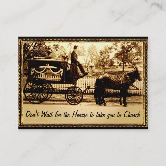 Wacht niet op Pastor Professional Visitekaartje (Voorkant)