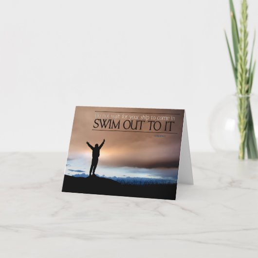 "Wacht niet op uw Inspirerend" Offerte Bedankkaart (Voorkant)