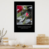 Wacht niet te lang om vriendelijk te zijn poster (Keuken)