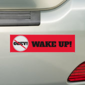 WACHT OP! BUMPERSTICKER (Op auto)