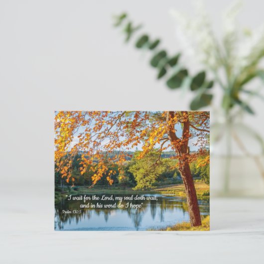 Wacht op de Heer, hoop in zijn woord Kaart (Staand voorkant)