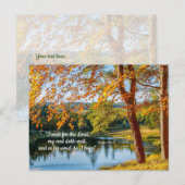 Wacht op de Heer, Hoop in zijn Word Kaart (Voorkant / Achterkant)