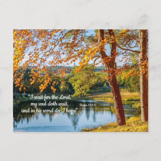 Wacht op de Heer, Hoop in zijn Word Kaart (Voorkant)