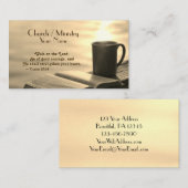 Wacht op de Heer, Inspirerend Bijbelverse Visitekaartje (Voorkant / Achterkant)