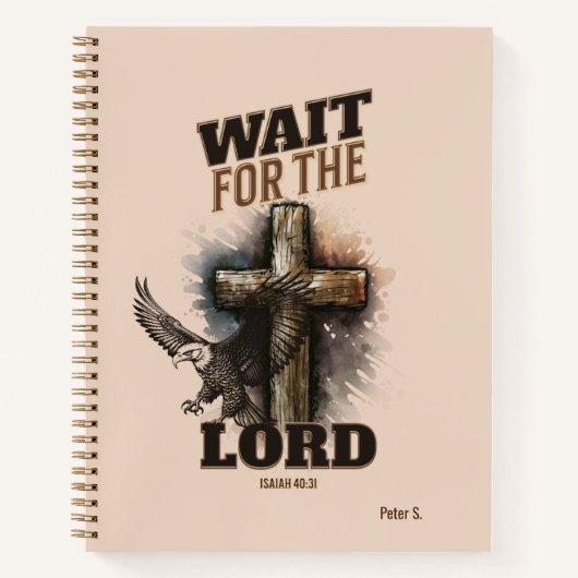 Wacht op de HEER Jesaja 40:31 Notitieboek (Voorkant)