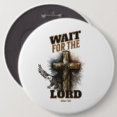 Wacht op de HEER Jesaja 40:31 Ronde Button 6,0 Cm (Voorkant /achterkant)