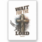 Wacht op de HEER Jesaja 40:31 Sticker (Voorkant)