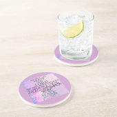 Wacht op de Lord Scripture Isaiah 40:31 Zandsteen Onderzetter (Zijkant)