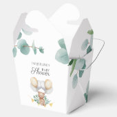 Wacht op Eucalyptus Balloons Beer Baby shower Bedankdoosjes (Geopend)