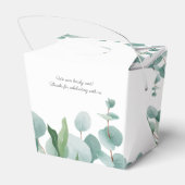 Wacht op Eucalyptus Balloons Beer Baby shower Bedankdoosjes (Achterkant)