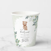 Wacht op Eucalyptus Foliage Couples Baby shower Papieren Bekers