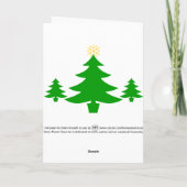 Wacht op Frosty. Feestdagen Kaart (Achterkant)