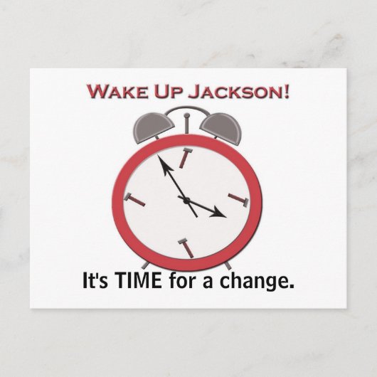 WACHT OP JACKSON BRIEFKAART (Voorkant)