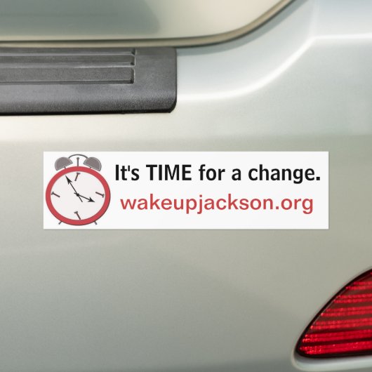 WACHT OP JACKSON BUMPERSTICKER (Op auto)