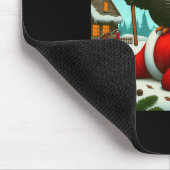 Wacht op je beurt Fat Boy Turkey Santa Funny Thank Muismat (Hoek)