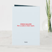 WACHT OP KERSTKAART VAN Eekhoorn VOOR KIND Bedankkaart (Achterkant)