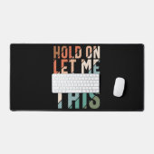 WACHT OP LAAT ME OVERDENKEN DEZE moderne zwarte ee Bureaumat (Keyboard & Muis)