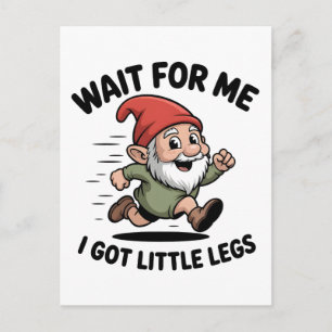Wacht op mij, ik heb Kabouter Kerstmis met Kleine  Briefkaart