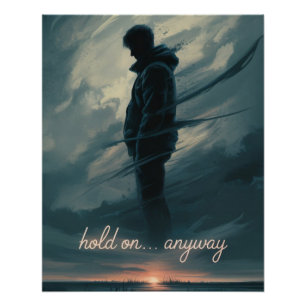 Wacht toch even - Inspirerend minimalist Perfect Poster