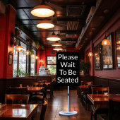 Wacht tot u op het zwarte bord zit poster