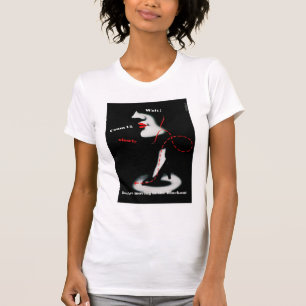 Wacht ~ voordat je je in het verduisterde gebied b t-shirt