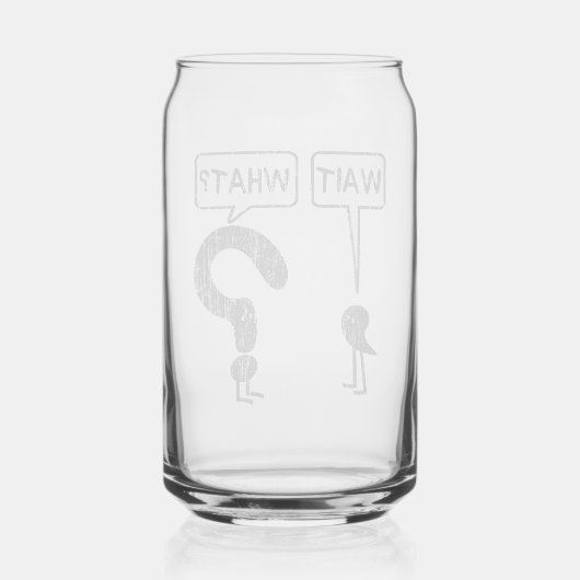 Wacht, wat? blikvorm glas (Achterkant)