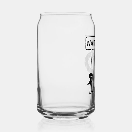 Wacht, wat? blikvorm glas (Rechts)