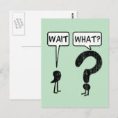 Wacht, wat? briefkaart (Voorkant / Achterkant)