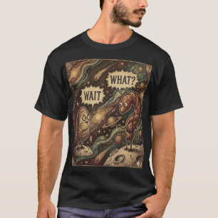 Wacht Wat? Brood in de Ruimte Vintage Surrealistis T-shirt