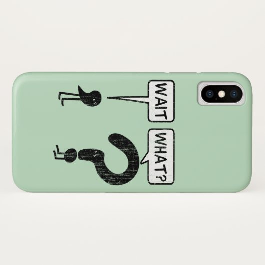 Wacht, wat? Case-Mate iPhone case (Achterkant (horizontaal))