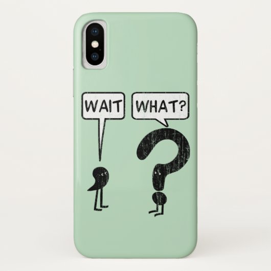 Wacht, wat? Case-Mate iPhone case (Achterkant)