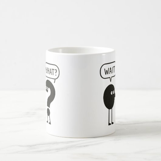 Wacht, wat een kunst koffiemok (Center)