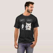 Wacht Wat interpunctie Engels leraar Gift Cat T-shirt (Voorkant volledig)
