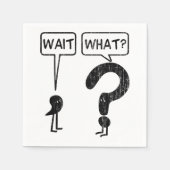Wacht, wat? servet (Voorkant)