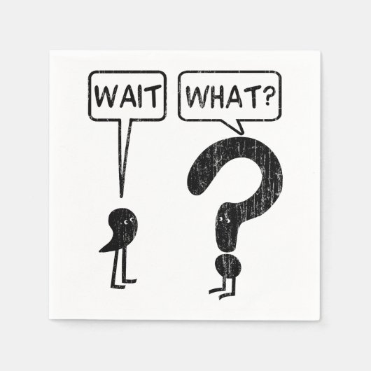 Wacht, wat? servet (Voorkant)