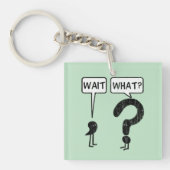 Wacht, wat? sleutelhanger (voorkant)