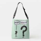 Wacht, wat? Spelling Crossbody Tas (Achterkant)