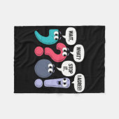 Wacht Wat Stop Het Ik Ben Het Eens Grappige Leeste Fleece Deken (Voorkant (Horizontaal))