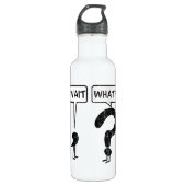 Wacht, wat? waterfles (Voorkant)