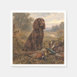 Wachtelhund Jachtkunst, Duitse Spaniel Servet