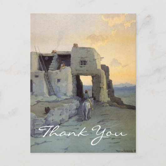 Wachtel's Evening, Pueblo of Walpi Briefkaart (Voorkant)