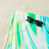 Wachten Abstracte patronen Blauwgroen Blauwe Groen Strandlaken (In situ)