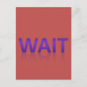 wachten briefkaart (Voorkant)