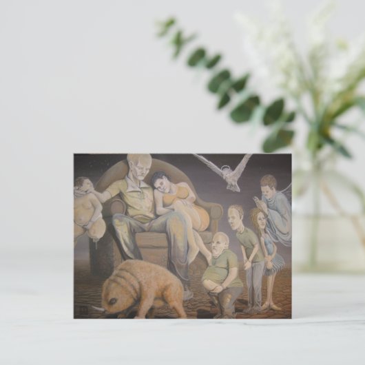 Wachten Briefkaart (Staand voorkant)