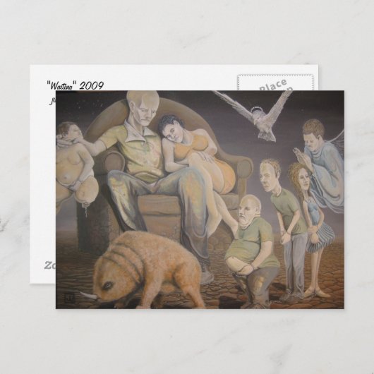 Wachten Briefkaart (Voorkant / Achterkant)