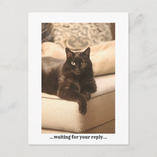 ...wachten...briefkaart feestdagenkaart (Voorkant)