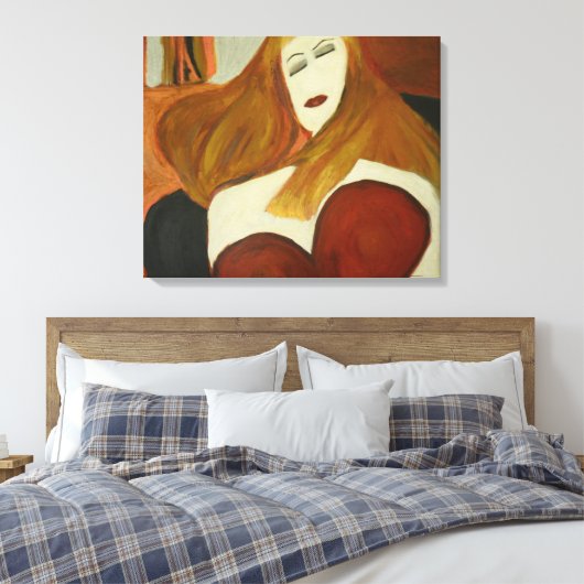 Wachten Canvas Afdruk (Insitu (Slaapkamer))